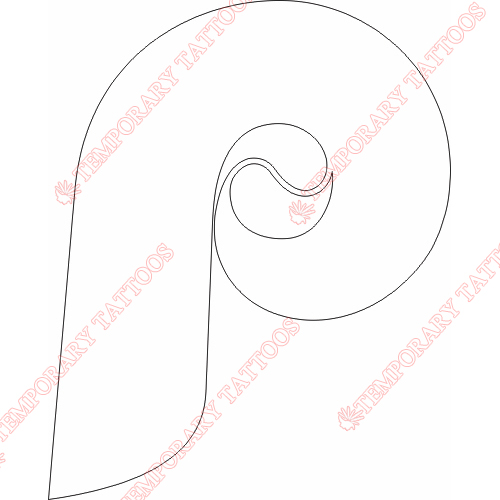 Philadelphia Phillies Customize Temporary Tattoos Stickers NO.1811
